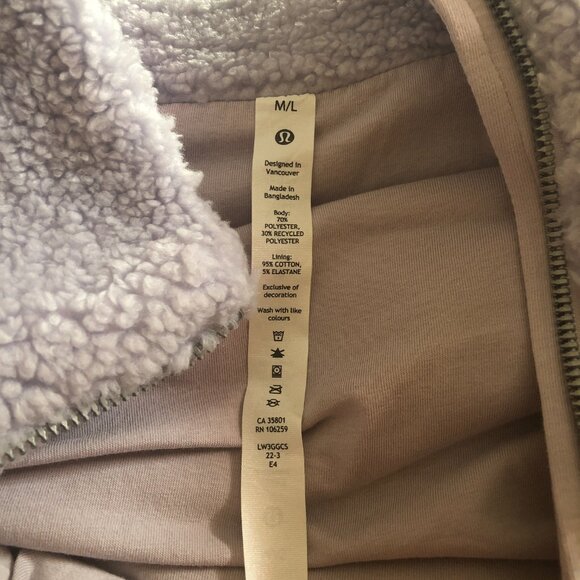NWOT Lululemon Scuba Oversized Fleece Funnel Neck Half Zip pullover - Picture 8 of 8
